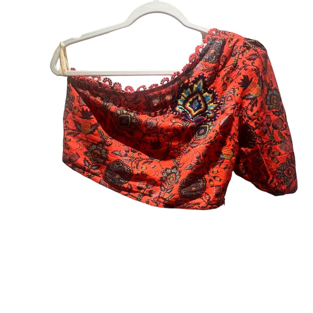 Farm Rio One Shoulder Crop Top - Picture 4 of 5